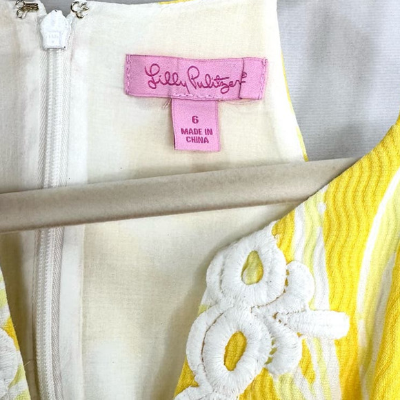Lilly Pulitzer Yellow and White Tank Top - Picture 7 of 9
